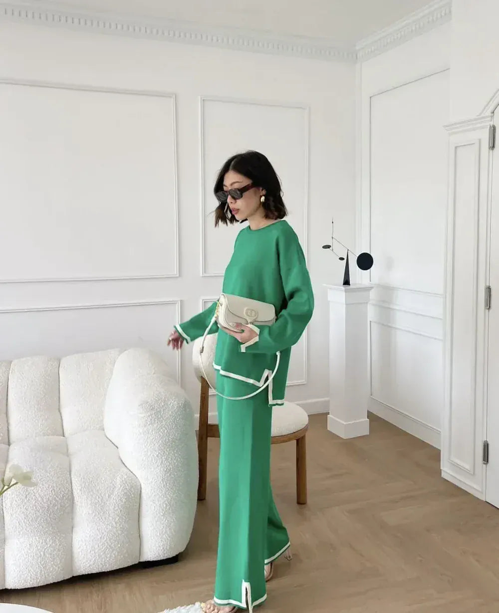 Modinzi Green / 6 (XS) Clara Trim – Two Piece Set