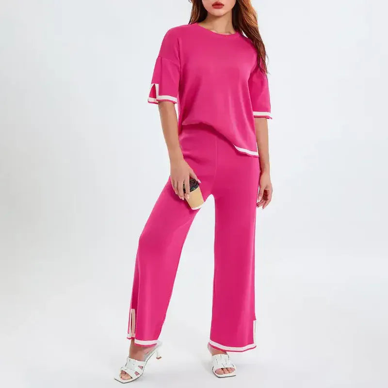 Modinzi Pink / 6 (XS) Clara Trim – Two Piece Set