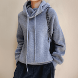 Modinzi Blue / 6 Cosy Haven – Ribbed Knit Hoodie