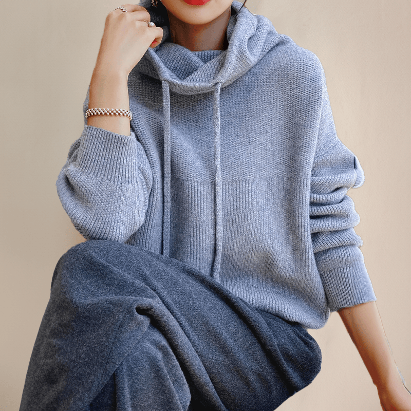 Modinzi Cosy Haven – Ribbed Knit Hoodie