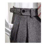 Bruce - Men's leisure trousers in tweed