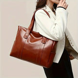 Women's Fashion Solid Color Tote Bag