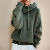 Cosy Haven – Ribbed Knit Hoodie