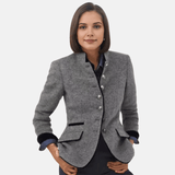 Modinzi Grey / 6 Devon Crest – Buttoned Riding Blazer