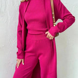 Modinzi Dominique Set – Three-Piece Minimal Knit Ensemble