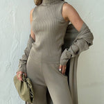 Modinzi Dominique Set – Three-Piece Minimal Knit Ensemble