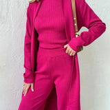 Dominique Set – Three-Piece Minimal Knit Ensemble