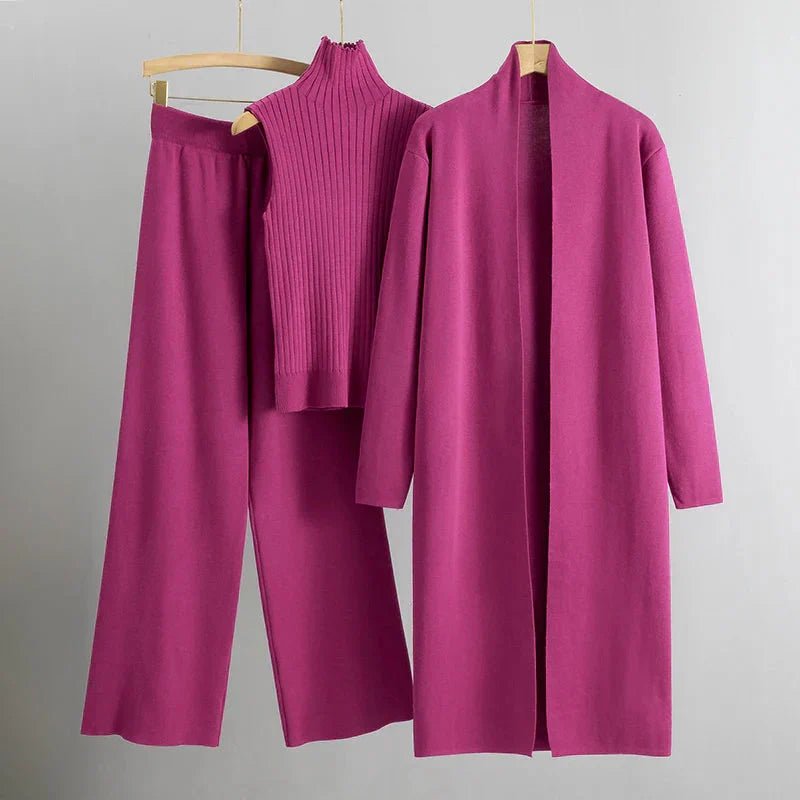 Dominique Set – Three-Piece Minimal Knit Ensemble