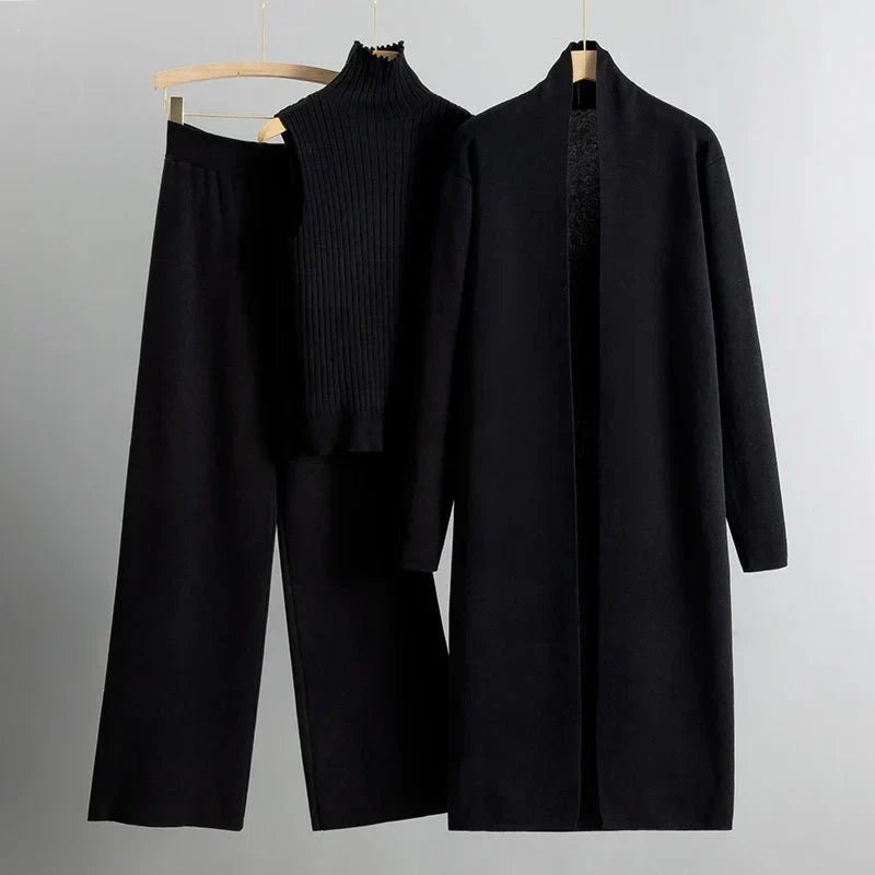 Dominique Set – Three-Piece Minimal Knit Ensemble