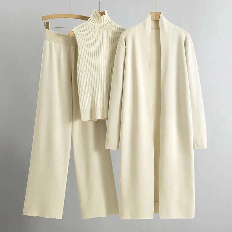 Dominique Set – Three-Piece Minimal Knit Ensemble
