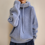 Cosy Haven – Ribbed Knit Hoodie