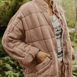 Modinzi Blush Pink / 6 Echo Ridge – Quilted Zip Jacket