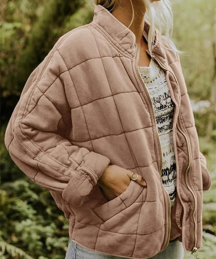 Modinzi Blush Pink / 6 Echo Ridge – Quilted Zip Jacket