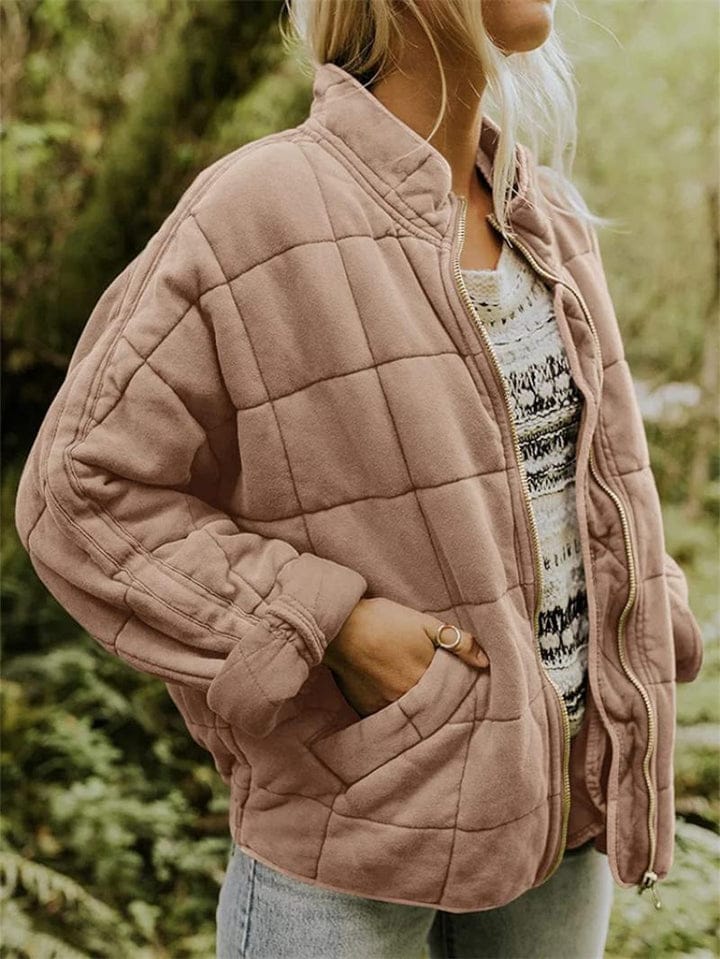 Modinzi Blush Pink / 6 Echo Ridge – Quilted Zip Jacket