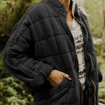 Modinzi Charcoal Ink / 6 Echo Ridge – Quilted Zip Jacket