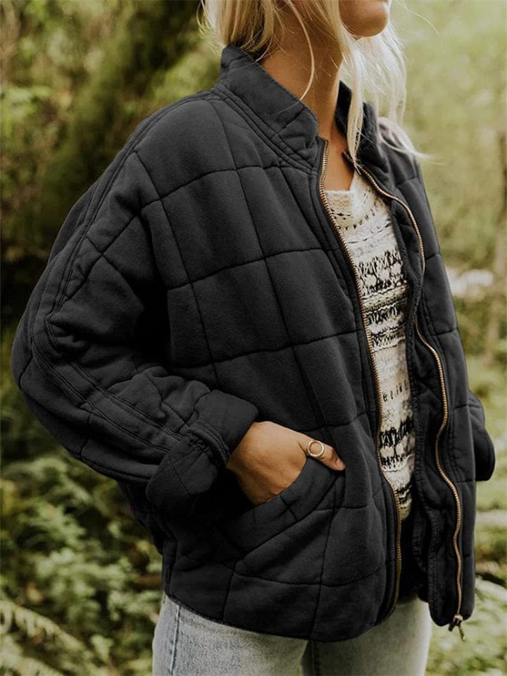 Modinzi Charcoal Ink / 6 Echo Ridge – Quilted Zip Jacket