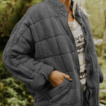 Modinzi Dark Grey / 6 Echo Ridge – Quilted Zip Jacket