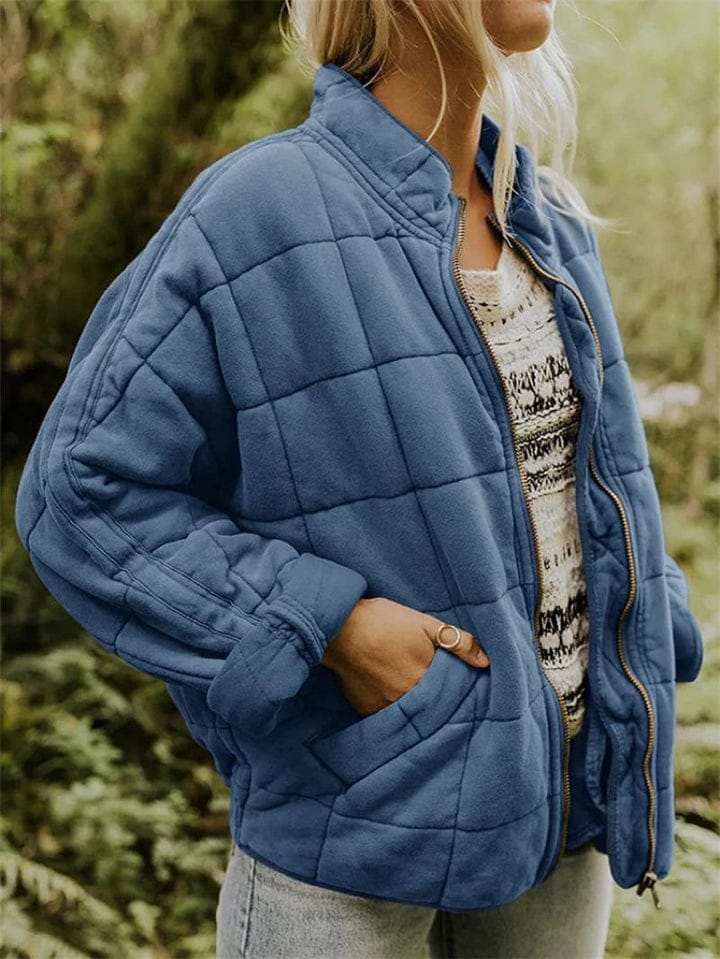 Modinzi Dusty Denim / 6 Echo Ridge – Quilted Zip Jacket