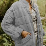 Modinzi Grey / 6 Echo Ridge – Quilted Zip Jacket