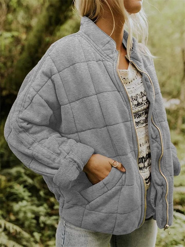 Modinzi Grey / 6 Echo Ridge – Quilted Zip Jacket