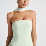 Modinzi Eclipse Drama – Lace-Up Maxi Dress