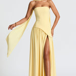 Modinzi Eclipse Drama – Lace-Up Maxi Dress