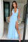 Modinzi Maxi dress Blue / S Elenor Halter Maxi Dress – Elegant Backless Gown with Side Slit