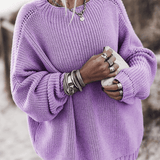Evie Drift – Relaxed Ribbed Knit Pullover