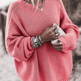 Evie Drift – Relaxed Ribbed Knit Pullover
