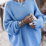 Evie Drift – Relaxed Ribbed Knit Pullover