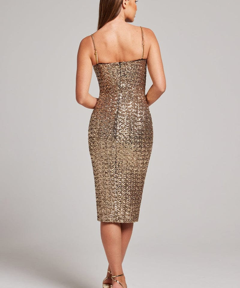Modinzi Golden Hour – Sequin Midi Dress