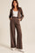 Modinzi chocolate brown / 6 (XS) Harbour Fold – Pleated Wide-Leg Trouser