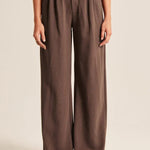Modinzi Harbour Fold – Pleated Wide-Leg Trouser
