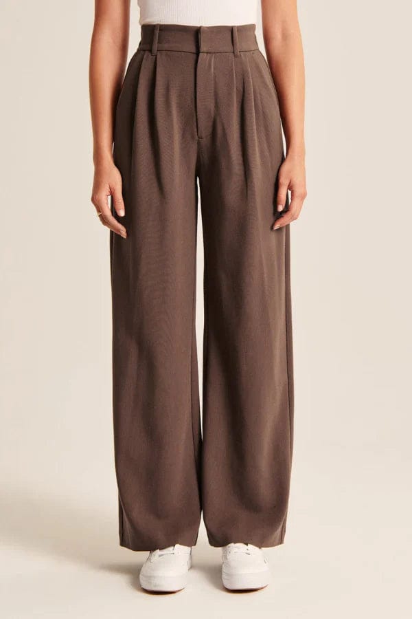 Modinzi Harbour Fold – Pleated Wide-Leg Trouser
