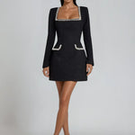 Modinzi black / 6 (XS) Ivonne Pearl – Tweed Mini Dress