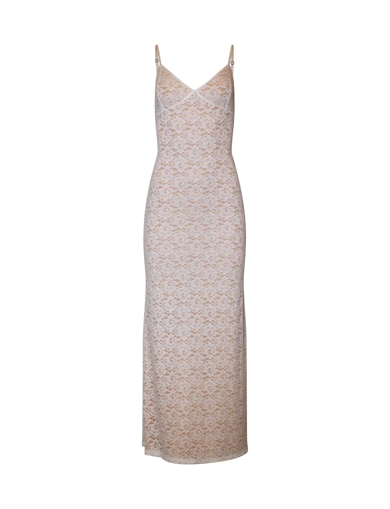 Modinzi Ivory Elegance – Lace Column Dress