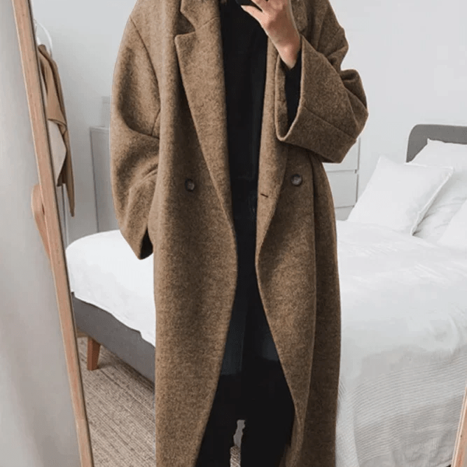 Aven Row – Oversized Wool-Blend Coat