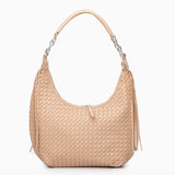 Modinzi Beige Liora Curve – Woven Shoulder Bag