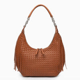 Modinzi Brown Liora Curve – Woven Shoulder Bag