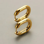 Modinzi Gold Liora Link – Mini Rectangular Earrings