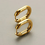 Modinzi Gold Liora Link – Mini Rectangular Earrings