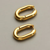 Modinzi Gold Liora Link – Mini Rectangular Earrings