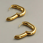 Modinzi Gold Liora Link – Mini Rectangular Earrings