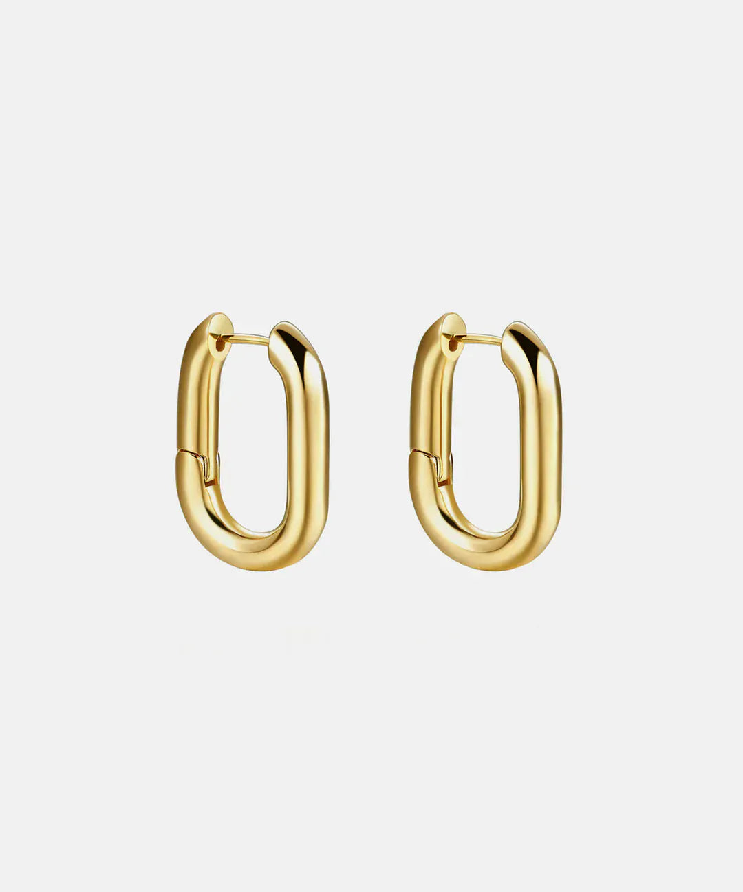 Modinzi Gold Liora Link – Mini Rectangular Earrings