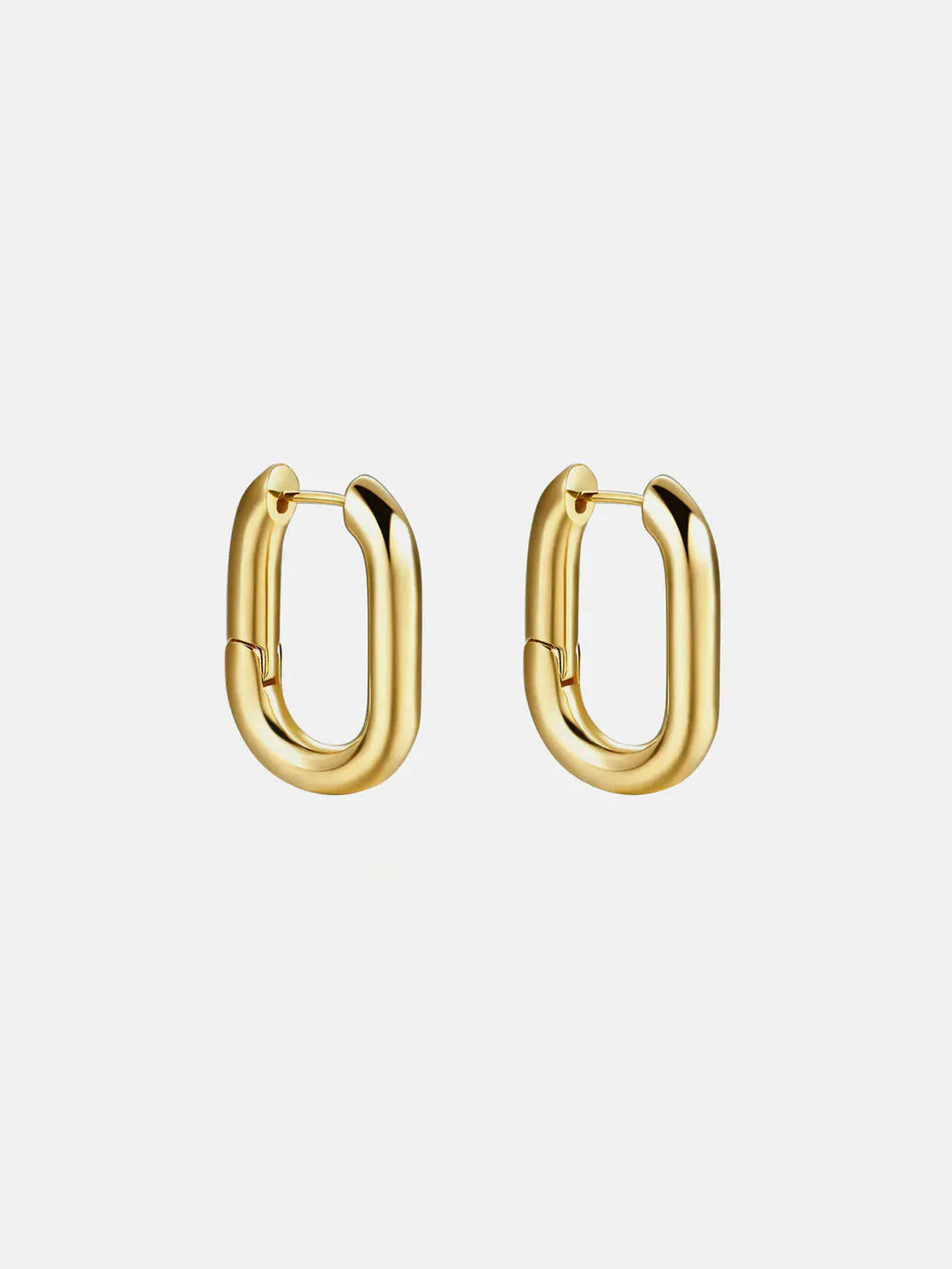 Modinzi Gold Liora Link – Mini Rectangular Earrings