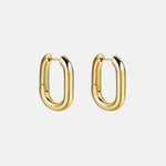 Modinzi Gold Liora Link – Mini Rectangular Earrings