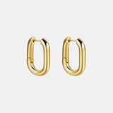 Modinzi Gold Liora Link – Mini Rectangular Earrings