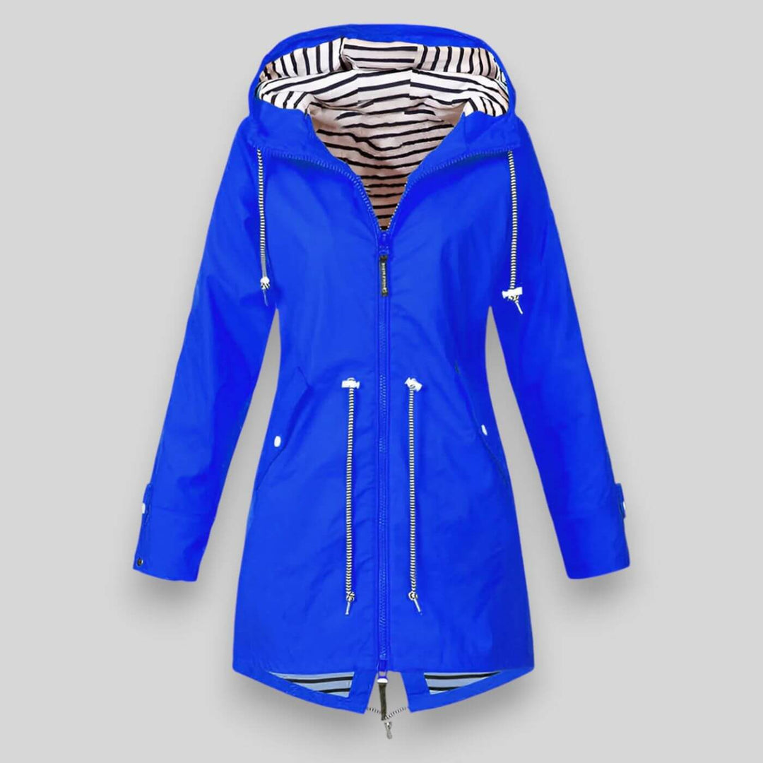 Harbour Line – Drawcord Hooded Rain Jacket