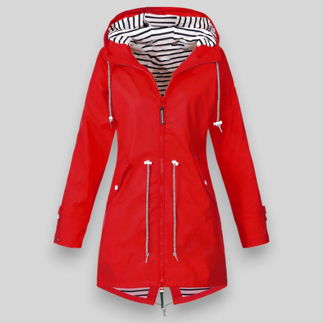Harbour Line – Drawcord Hooded Rain Jacket