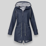 Harbour Line – Drawcord Hooded Rain Jacket